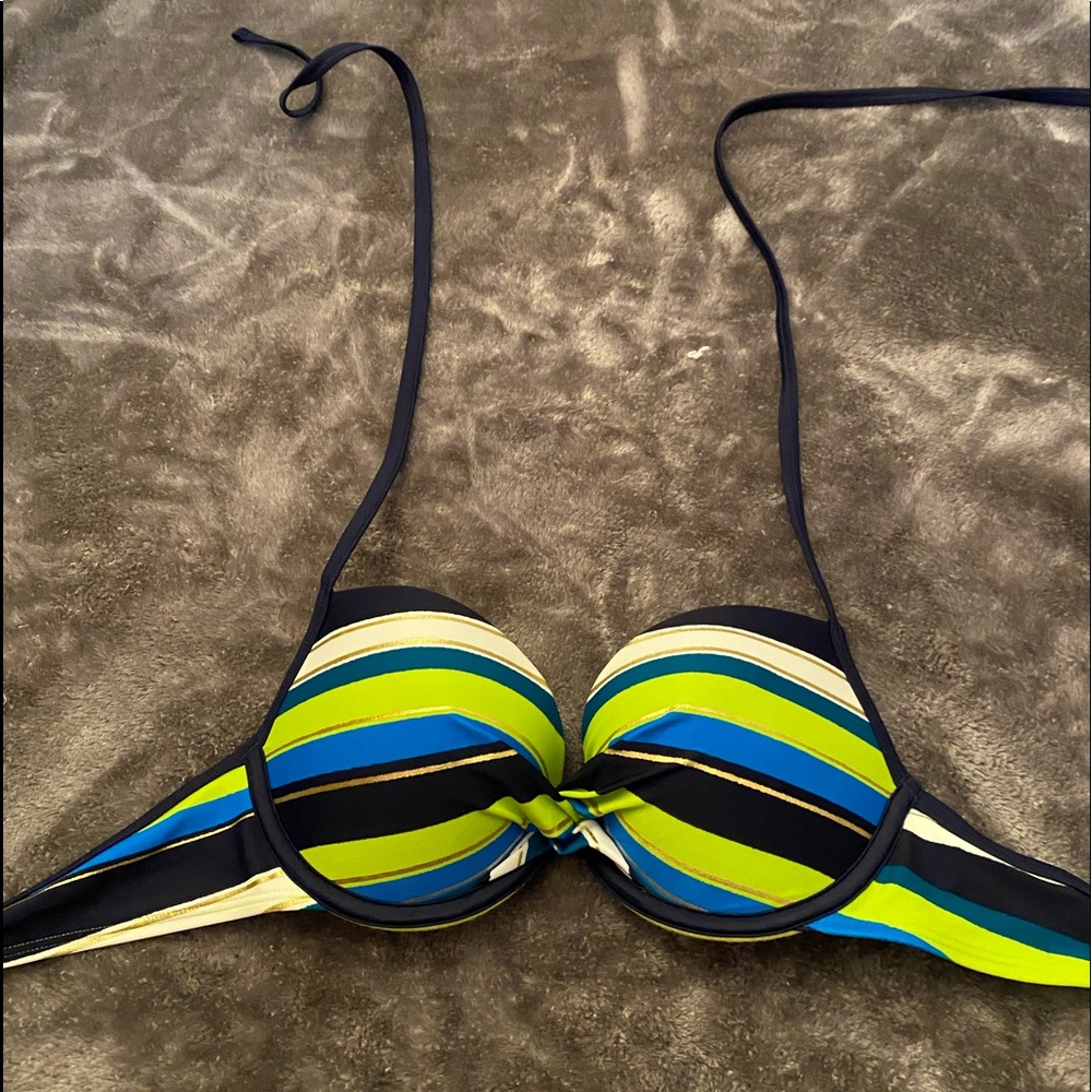 American Eagle Striped Push up Bikini Top